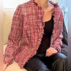 Pink CHANEL Inspired Tweed Blazer